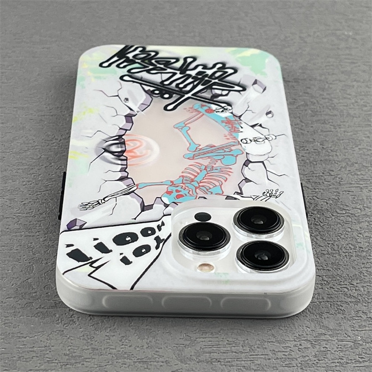 STUSSY Skeleton On Skateboard New 15, 14, 13, 12 iPhone Case
