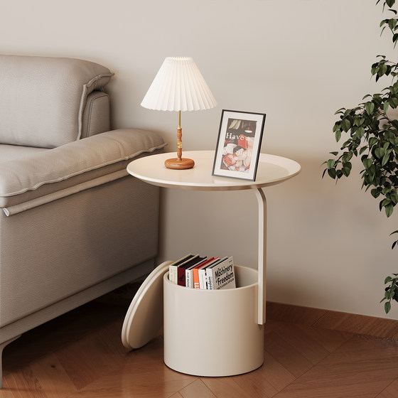 Sofa side table movable small coffee table cream style minimalist round table corner table creative mini bedside table storage shelf
Sofa side table movable small coffee table cream style minimalist round table corner table creative mini bedside table storage shelf