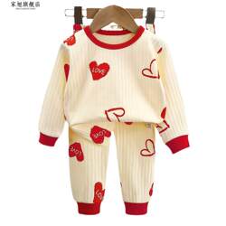 Baby Autumn Clothing Set, Autumn and Winter Pure Cotton Infant Underwear, Separate Pajamas, Children's Autumn Clothes and Pants, Spring and Autumn Loungewear Baby Autumn Clothing Set, Autumn and Winter Pure Cotton Infant Underwear, Separate Pajamas, Children's Autumn Clothes and Pants, Spring and Autumn Loungewear