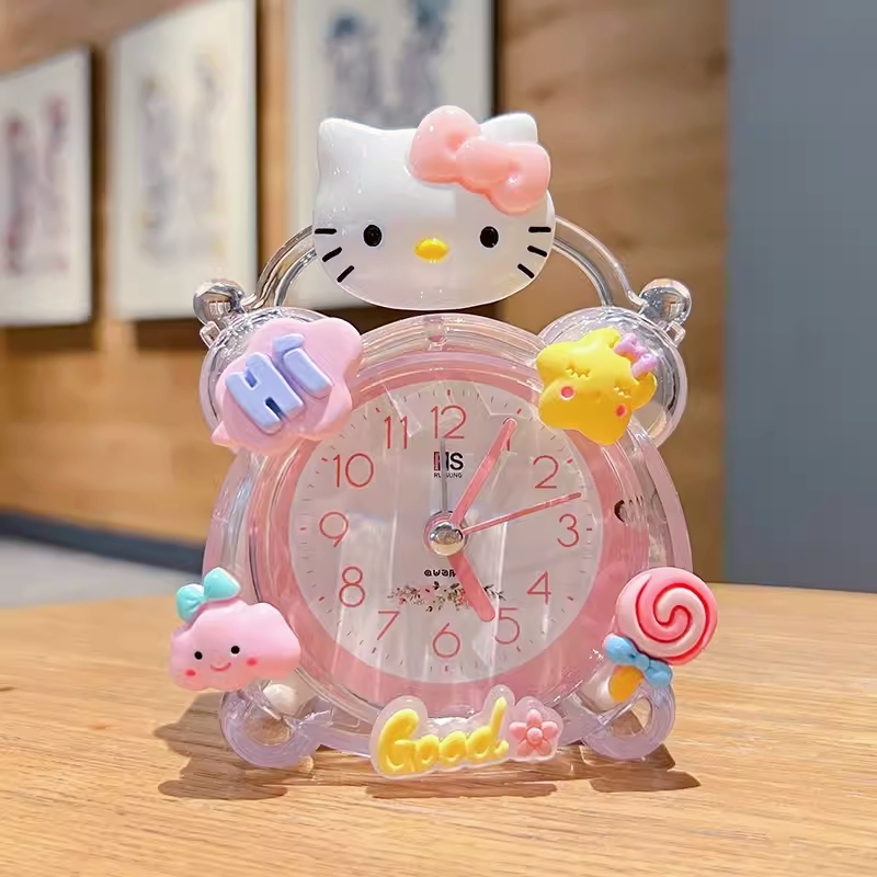 ハローキティ目覚まし時計 - かわいい子供用光る時計