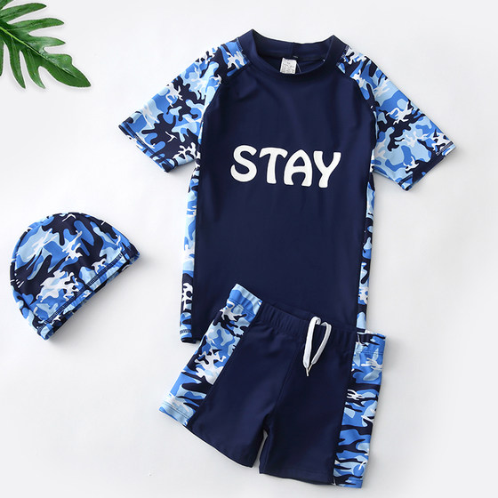 Children's swimsuit, big boy, boy student youth split swimming, swimming, swimming mirror suit, sunscreen swimwear
Children's swimsuit, big boy, boy student youth split swimming, swimming, swimming mirror suit, sunscreen swimwear