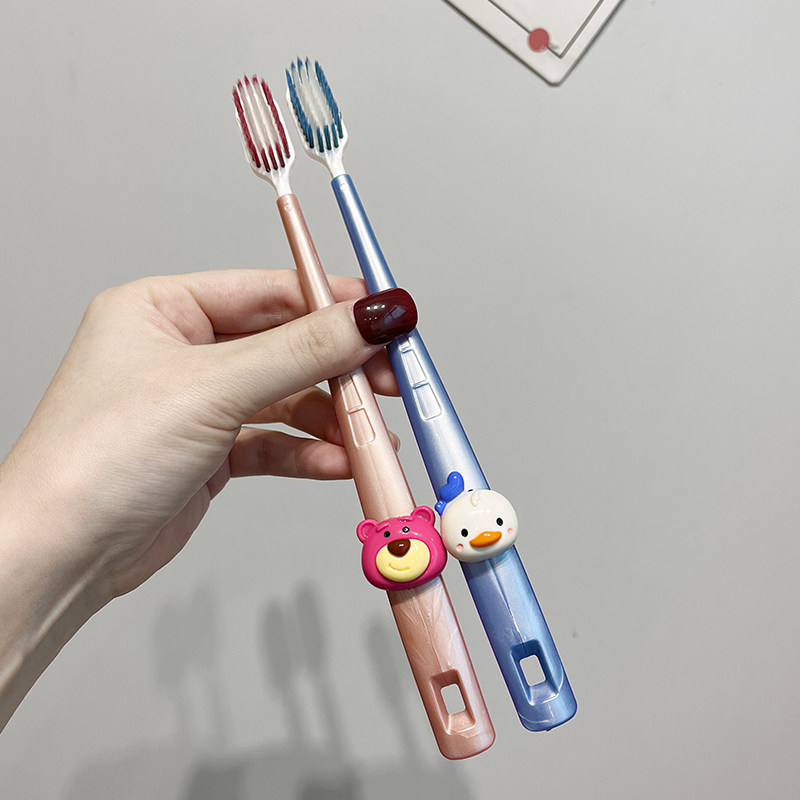 커플을 위한 천모모 칫솔, 성인 홈툰 한쌍, 귀여운 청소, 초미세 잇몸보호, 구충방지까지-