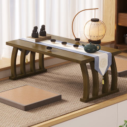 Chinese retro folding table household balcony bay window table kang table low dining table tatami tea table table bed desk desk Chinese retro folding table household balcony bay window table kang table low dining table tatami tea table table bed desk desk