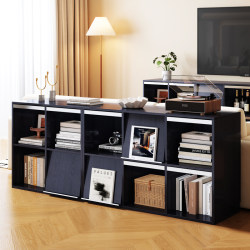 Solid Wood Bookcase, Storage Cabinet, Floor-Standing Wall-Mounted Storage Cabinet, Free Combination with Cabinet Doors, Bookshelf, Antique Style Sub-Cabinet Solid Wood Bookcase, Storage Cabinet, Floor-Standing Wall-Mounted Storage Cabinet, Free Combination with Cabinet Doors, Bookshelf, Antique Style Sub-Cabinet