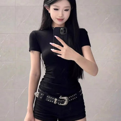 Y2K Belt for Women, Unique Design, American Retro Style, Decorative Belt with Studs and Carvings, Suitable for Pairing with Skirts, Trendy and Edgy Y2K Belt for Women, Unique Design, American Retro Style, Decorative Belt with Studs and Carvings, Suitable for Pairing with Skirts, Trendy and Edgy