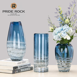 Glass Vase, Transparent Artificial Flower Arrangement, Modern Coffee Table, Dining Table, Soft Decoration, Home Living Room, Accessible Luxury Decoration Glass Vase, Transparent Artificial Flower Arrangement, Modern Coffee Table, Dining Table, Soft Decoration, Home Living Room, Accessible Luxury Decoration