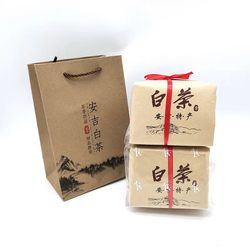Kraft Paper Tea Bag Packaging New Style White Tea Golden Buds Handmade Traditional Square Earth Packaging Paper with Handle Kraft Paper Tea Bag Packaging New Style White Tea Golden Buds Handmade Traditional Square Earth Packaging Paper with Handle