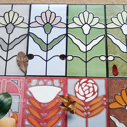 Nanyue Art Tiles Enamel Tiles French Retro Three-Dimensional Carved Tiles for Bathroom, Kitchen, Balcony, Entrance, Waistline Wall Tiles Nanyue Art Tiles Enamel Tiles French Retro Three-Dimensional Carved Tiles for Bathroom, Kitchen, Balcony, Entrance, Waistline Wall Tiles