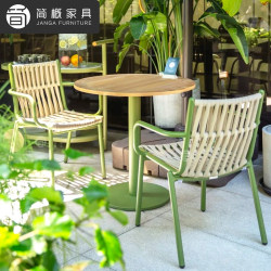 Outdoor Table and Chair Courtyard Balcony Rattan Chair Outdoor Cafe Milk Tea Shop Casual Table and Chair Combination Outdoor Furniture Outdoor Table and Chair Courtyard Balcony Rattan Chair Outdoor Cafe Milk Tea Shop Casual Table and Chair Combination Outdoor Furniture