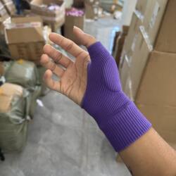 Wrist guard, palm guard, men's and women's joint sports sprain elastic wristband to keep warm and cold-proof fitness half finger gloves Wrist guard, palm guard, men's and women's joint sports sprain elastic wristband to keep warm and cold-proof fitness half finger gloves