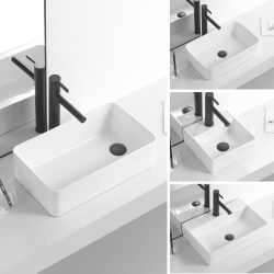 Scandinavian Small Size Ceramic Square Countertop Washbasin Home Bathroom Washbasin Single Basin Balcony Small Basin Scandinavian Small Size Ceramic Square Countertop Washbasin Home Bathroom Washbasin Single Basin Balcony Small Basin