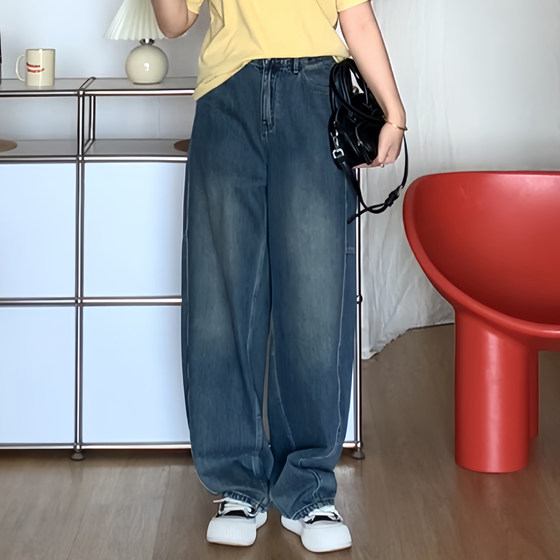 A slightly fat Meow Meow Large Size Women's Pear-shaped Body mm Summer Slim Casual and Versatile Denim Wide Legs Pants 9173
A slightly fat Meow Meow Large Size Women's Pear-shaped Body mm Summer Slim Casual and Versatile Denim Wide Legs Pants 9173