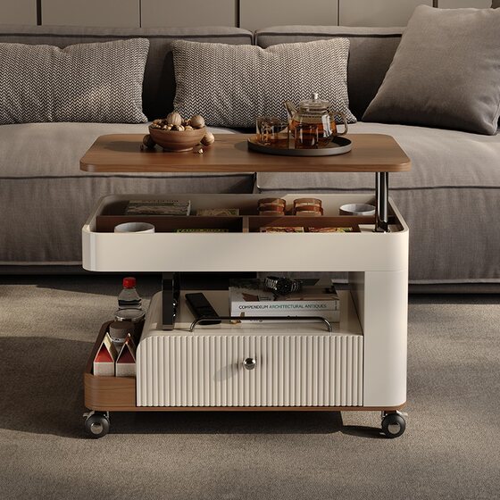 2024 new Nordic simple household mobile lifting tea table coffee table side living room multi-function black walnut cart
2024 new Nordic simple household mobile lifting tea table coffee table side living room multi-function black walnut cart