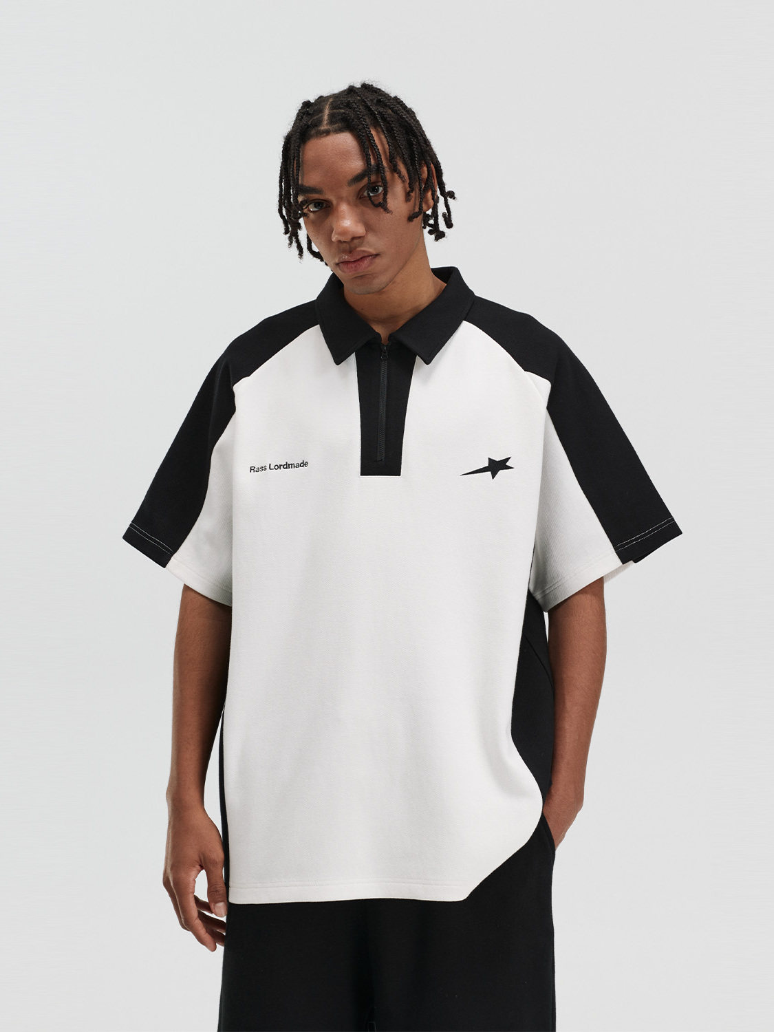 Rass Contrast Color Polo Shirt Men's Summer Short Sleeve Tee