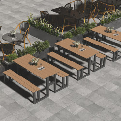New Outdoor Integrated Park Table and Chair Set for Courtyard Commercial Scenic Spots, Outdoor Open-Air Plaza Outdoor Tables and Chairs New Outdoor Integrated Park Table and Chair Set for Courtyard Commercial Scenic Spots, Outdoor Open-Air Plaza Outdoor Tables and Chairs
