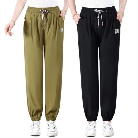 Casual trousers for women 2025 new summer thin mother pants loose large size elastic waist lace-up trousers for women
Casual trousers for women 2025 new summer thin mother pants loose large size elastic waist lace-up trousers for women