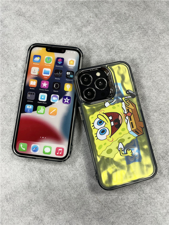 SpongeBob And Patrick Cartoon Girls 15, 14, 13, 12 iPhone Case