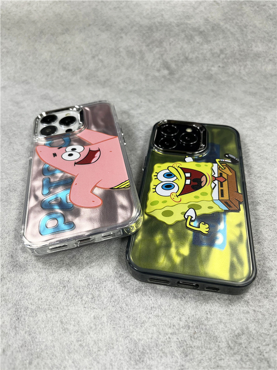 SpongeBob And Patrick Cartoon Girls 15, 14, 13, 12 iPhone Case