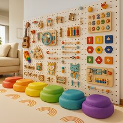 Baby Busy Board Wall Fence Perforated Board Kidsren's Montessori Early Education LAOSHU Wall-Mounted Infant Educational Toys Baby Busy Board Wall Fence Perforated Board Kidsren's Montessori Early Education LAOSHU Wall-Mounted Infant Educational Toys