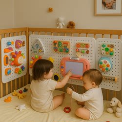 Fence for Infants and Toddlers to Climb On, Wall-Mounted Busy Board, Children's Toys for Crawling, Montessori Early Education, Non-Toxic and Odorless Fence for Infants and Toddlers to Climb On, Wall-Mounted Busy Board, Children's Toys for Crawling, Montessori Early Education, Non-Toxic and Odorless