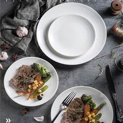 Steak Plate Set European Style Small Luxury Household Couple Western-Style Tableware Complete Set Western-Style Plate Ceramic Dish Round Plate Steak Plate Set European Style Small Luxury Household Couple Western-Style Tableware Complete Set Western-Style Plate Ceramic Dish Round Plate