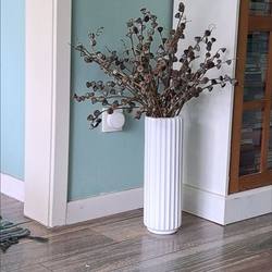 Nordic Plastic Floor-Standing Large Vase Imitating Ceramic, Home Living Room Dining Table Dried Flower Arrangement Home Decoration Flower Vessel Nordic Plastic Floor-Standing Large Vase Imitating Ceramic, Home Living Room Dining Table Dried Flower Arrangement Home Decoration Flower Vessel