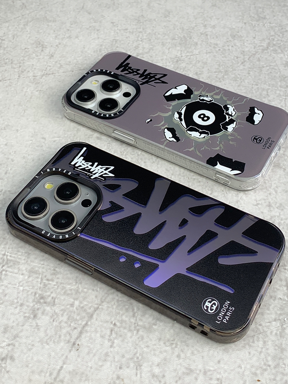 STUSSY 8 Ball New Electroplated 15, 14, 13, 12 iPhone Case