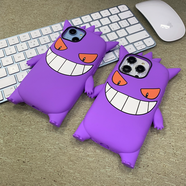 Pokemon Gengar New 3D Silicone TPU 15, 14, 13, 12 iPhone Case