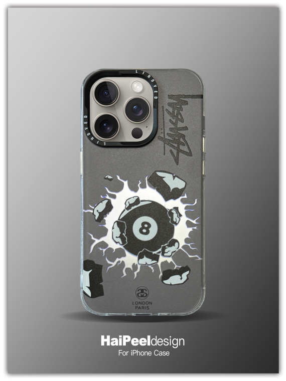STUSSY 8 Ball New Electroplated 15, 14, 13, 12 iPhone Case