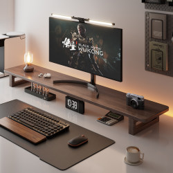 Desktop Monitor Riser Office Desktop Computer Storage Rack Home Solid Wood Desk Storage Riser Desktop Monitor Riser Office Desktop Computer Storage Rack Home Solid Wood Desk Storage Riser