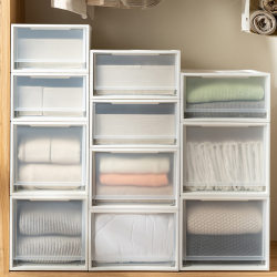 Thickened Drawer-Type Storage Cabinet Plastic Storage Box Large Transparent Wardrobe Clothes Storage Organizer Box Thickened Drawer-Type Storage Cabinet Plastic Storage Box Large Transparent Wardrobe Clothes Storage Organizer Box