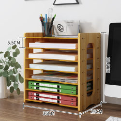 Thickened File Rack, Multi-Layer File Frame, Desk Organizer, Book Stand, Desktop Storage Box, Student Dormitory Storage Solution Thickened File Rack, Multi-Layer File Frame, Desk Organizer, Book Stand, Desktop Storage Box, Student Dormitory Storage Solution