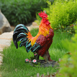 Outdoor Courtyard Garden Villa Decorations Simulated Large Rooster Sculpture Lawn Balcony Garden Animal Ornaments Outdoor Courtyard Garden Villa Decorations Simulated Large Rooster Sculpture Lawn Balcony Garden Animal Ornaments