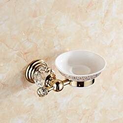 Gold-plated water dish crystal, soap pottery, porcelain dish, soap, soap dish, bathroom rack hardware, bathroom pendant, soap net Gold-plated water dish crystal, soap pottery, porcelain dish, soap, soap dish, bathroom rack hardware, bathroom pendant, soap net