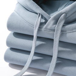 Morandi Series 600g Haze Blue Heavyweight Silver Fox Fleece Hooded Sweatshirt for Men and Women, Thick and Plush Loose Top for Autumn and Winter Morandi Series 600g Haze Blue Heavyweight Silver Fox Fleece Hooded Sweatshirt for Men and Women, Thick and Plush Loose Top for Autumn and Winter