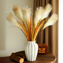 Artificial Reed Grass Flowers for Living Room Dining Table, Plastic Dried Flowers, Fake Flowers, Decorative Flower Arrangements Artificial Reed Grass Flowers for Living Room Dining Table, Plastic Dried Flowers, Fake Flowers, Decorative Flower Arrangements