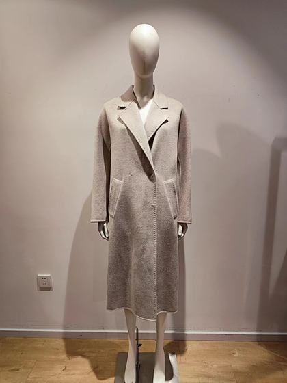 vesas collection Weishang women's light luxury wool classic coat Mela mid-length coat C1331 vesas collection Weishang women's light luxury wool classic coat Mela mid-length coat C1331
