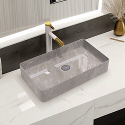 Scandinavian Accessible Luxury Gray Countertop Wash Basin Home Bathroom Ceramic Wash Basin Balcony Wash Basin Single Basin Scandinavian Accessible Luxury Gray Countertop Wash Basin Home Bathroom Ceramic Wash Basin Balcony Wash Basin Single Basin