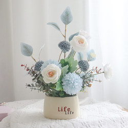 Artificial Potted Plant Refrigerator Ceramic Ornament Tabletop Chrysanthemum Fake Flower Bedroom Living Room Dining Table Tv Cabinet Supermarket Display Artificial Potted Plant Refrigerator Ceramic Ornament Tabletop Chrysanthemum Fake Flower Bedroom Living Room Dining Table Tv Cabinet Supermarket Display