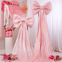 Wedding Room Decoration, New House for the Bride, Wedding Engagement Banquet, Oversized Bow, Atmosphere Background, Internet-Famous Decoration Set Wedding Room Decoration, New House for the Bride, Wedding Engagement Banquet, Oversized Bow, Atmosphere Background, Internet-Famous Decoration Set