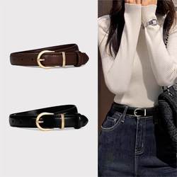 Women's Belt for Jeans, Old Money Style Belt, Black, Fashionable, Versatile, High-End, Brown Dress Pants Belt, 2025 New Model Women's Belt for Jeans, Old Money Style Belt, Black, Fashionable, Versatile, High-End, Brown Dress Pants Belt, 2025 New Model