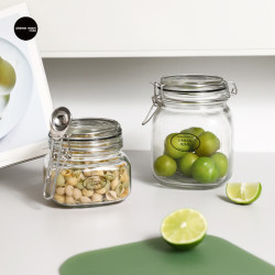 Youben Home Snap-Lock Glass Sealed Jar Food Grade Storage Jar for Grains, Honey, Medicinal Herbs, Jam, Tea Bottle Youben Home Snap-Lock Glass Sealed Jar Food Grade Storage Jar for Grains, Honey, Medicinal Herbs, Jam, Tea Bottle