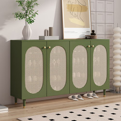 Rattan Shoe Cabinet for Home Entrance, Large Capacity Entryway Storage Cabinet, Wall-Mounted Foyer Cabinet, Integrated Light Luxury Hall Cabinet, Shoe Rack Rattan Shoe Cabinet for Home Entrance, Large Capacity Entryway Storage Cabinet, Wall-Mounted Foyer Cabinet, Integrated Light Luxury Hall Cabinet, Shoe Rack