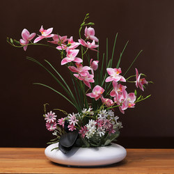 High-End Artificial Flower and Green Plant Potted Plant Set, Bedroom Floral Decorations, Living Room Dining Table, Tv Cabinet Decorations, Decorative Fake Flowers High-End Artificial Flower and Green Plant Potted Plant Set, Bedroom Floral Decorations, Living Room Dining Table, Tv Cabinet Decorations, Decorative Fake Flowers