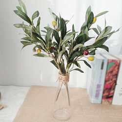 New direct selling high-end artificial olive branches, artificial flowers, green artificial olive leaves, floral artificial plants, home furnishings New direct selling high-end artificial olive branches, artificial flowers, green artificial olive leaves, floral artificial plants, home furnishings