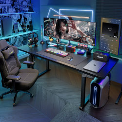 Chengsheng Dual-Motor Four-Column Gaming Desk, Electric Height-Adjustable Desk, Solid Wood Computer Desk, Streamer Home Smart Desk Chengsheng Dual-Motor Four-Column Gaming Desk, Electric Height-Adjustable Desk, Solid Wood Computer Desk, Streamer Home Smart Desk