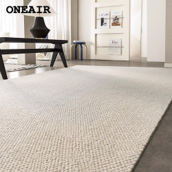 New Zealand Imported Antibacterial Wool Carpet for Living Room, Solid Color, Simple Wabi-Sabi Style, Light Luxury Coffee Table Rug, Bedroom Floor Mat New Zealand Imported Antibacterial Wool Carpet for Living Room, Solid Color, Simple Wabi-Sabi Style, Light Luxury Coffee Table Rug, Bedroom Floor Mat
