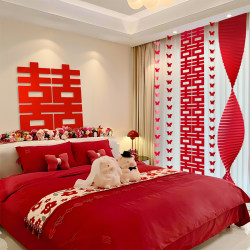 Wedding Room Decoration Set for the Groom's New House, Master Bedroom Decoration for the Bride, Bedroom Headboard Decorations, Wedding Supplies Collection Wedding Room Decoration Set for the Groom's New House, Master Bedroom Decoration for the Bride, Bedroom Headboard Decorations, Wedding Supplies Collection