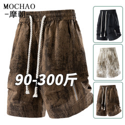 Summer trendy tie-dye workwear plus size shorts for men Summer trendy tie-dye workwear plus size shorts for men