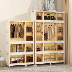 90-120cm Foldable Adult Independent Wardrobe Long Hanging Clothes Storage Cabinet Bedroom Children's Wardrobe Clothes Storage Cabinet 90-120cm Foldable Adult Independent Wardrobe Long Hanging Clothes Storage Cabinet Bedroom Children's Wardrobe Clothes Storage Cabinet